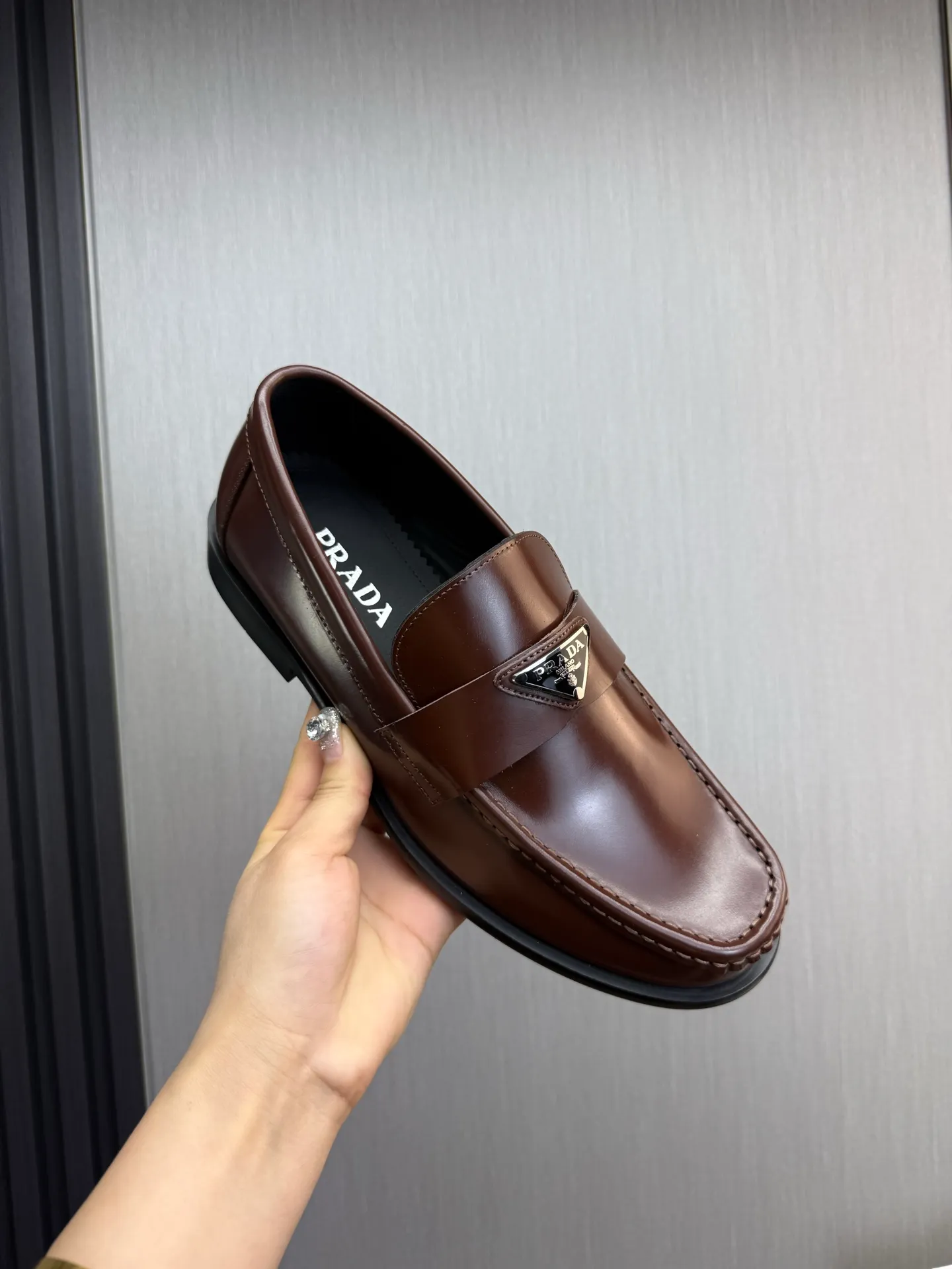 Factory price 580💰 ＰＲＡＤＡPrada. Men's business casual leather shoes, luxurious and noble👞All imported original brand leather materials, just to create a more comfortable wearing experience, upper: original cowhide. Frosted cowhide➕Imported full cowhide, original outsole✔️36-45 (45 non-returnable)